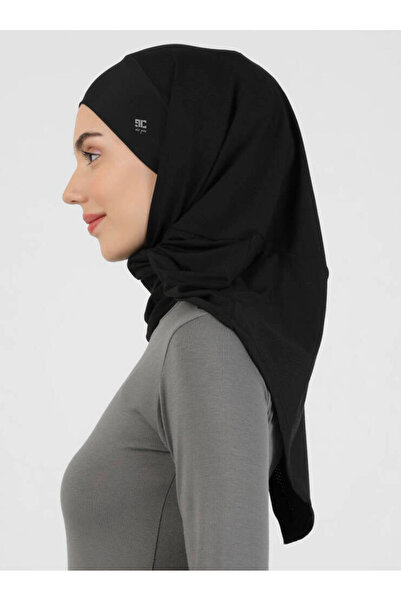 Ecardin Premium Pro Scarfs Tesettür Micro Șal - St 054 Negru