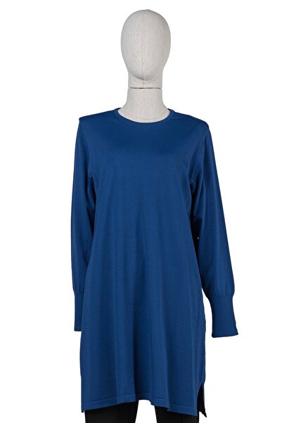 Invee Classic Knitwear Tunic Sax