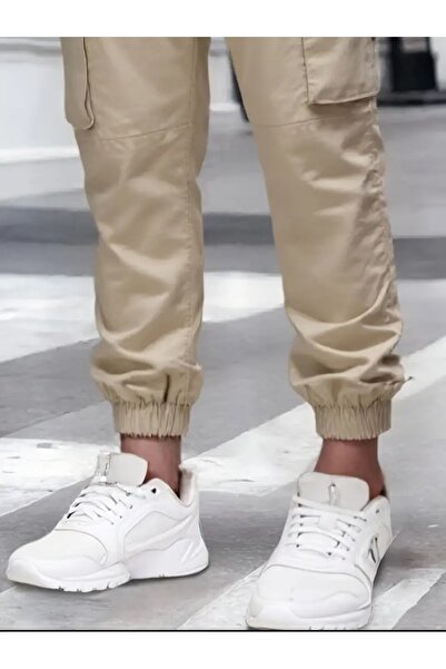 SERAZAT Cargo Pocket Pack Trousers Cotton Stretch Fabric Stretchy Cargo Pants