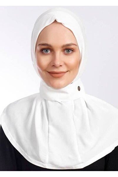 Ecardin Κρεπ Υφασμάτινο Φουλάρι Lycra Shawl - St 235 Λευκό