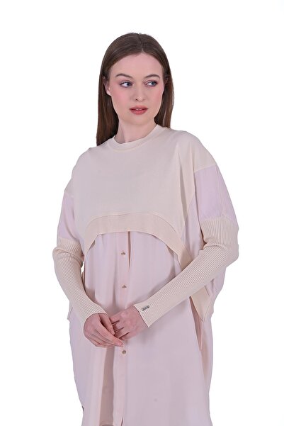 Invee Shirt Knitwear Tunic Vanilla