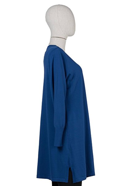 Invee Classic Knitwear Tunic Sax