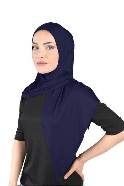 Ecardin Ύφασμα βισκόζης Πρακτικό έτοιμο σάλι τουρμπάνι - St 101 Navy Blue