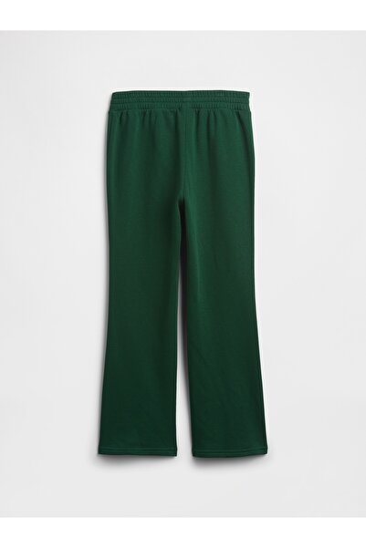 GAP Kız Çocuk Yeşil Relaxed Logo Bootcut Jogger Eşofman Altı