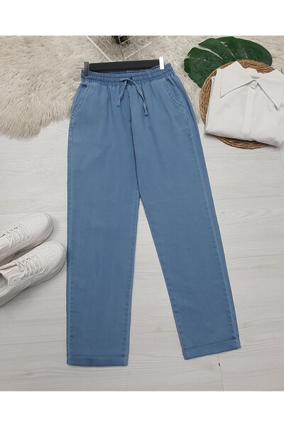 Modamorfo Double Leg Washed Soft Jeans - Ice Blue