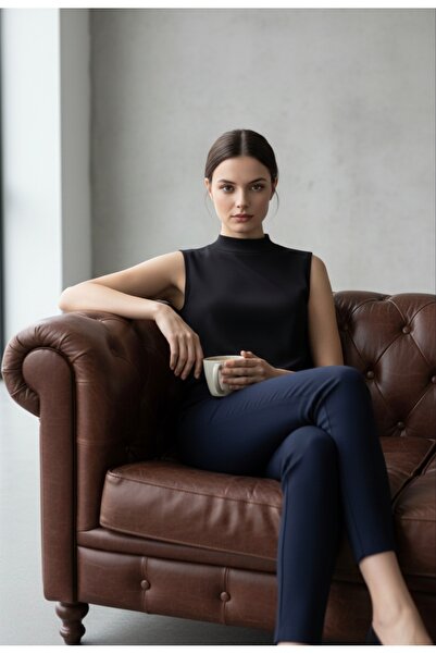 ENDAMIM 2 Pack Short Fishing Collar Combed Cotton Thin Soft Textured Lining / Underwear