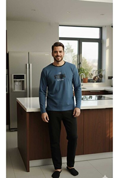 Sude HOMEWEAR ΑΝΔΡΙΚΗ ΣΕΤ ΠΙΤΖΑΜΑ FLEECE