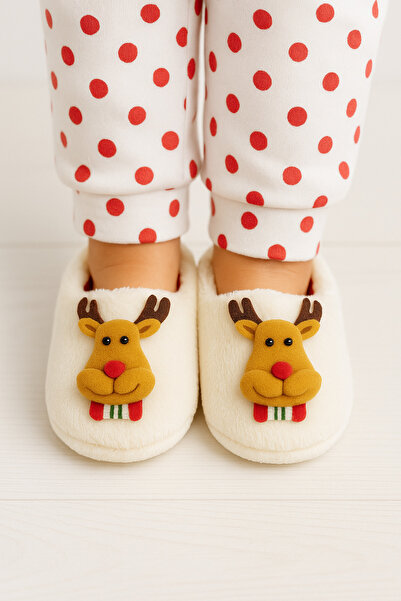 STOCON Unisex Baby Booties Christmas Deer Slippers Nursery Shoes Gift Slippers Stc1191
