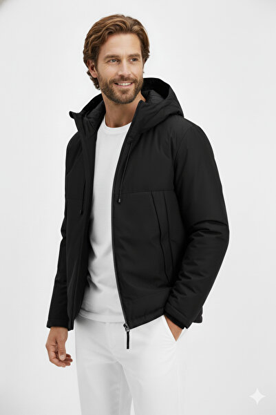 Jack & Jones Counion Men's Black Coat (12285586-B)