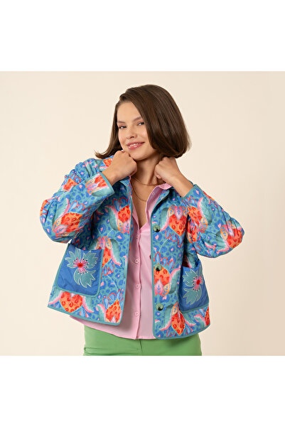 Zsa Zsa Zsu Tarabya Yeşil Polyester Puffer Ceket