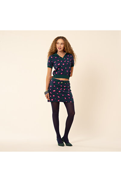 Zsa Zsa Zsu Tarabya Triko Etek - Yeşil