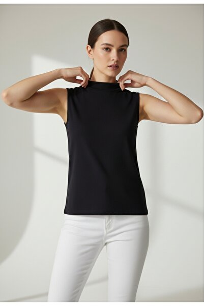 ENDAMIM 2 Pack Short Fishing Collar Combed Cotton Thin Soft Textured Lining / Underwear