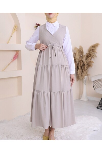 Modamorfo Zero Sleeve Piece Tunnel Lace Gilet