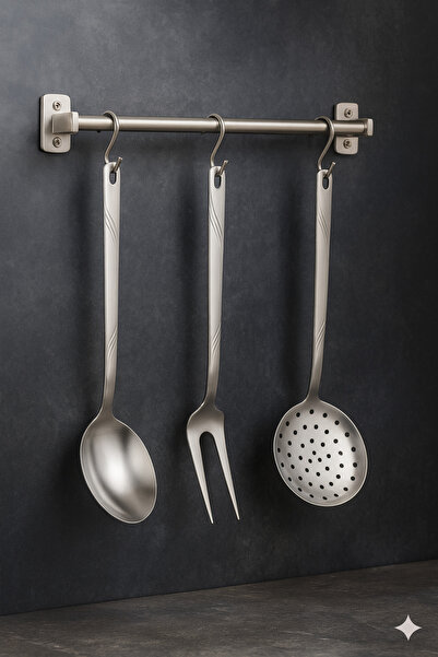 Metler طقم تقديم من الفولاذ المقاوم للصدأ مكون من 3 قطع |   ملعقة تقديم + شوك...