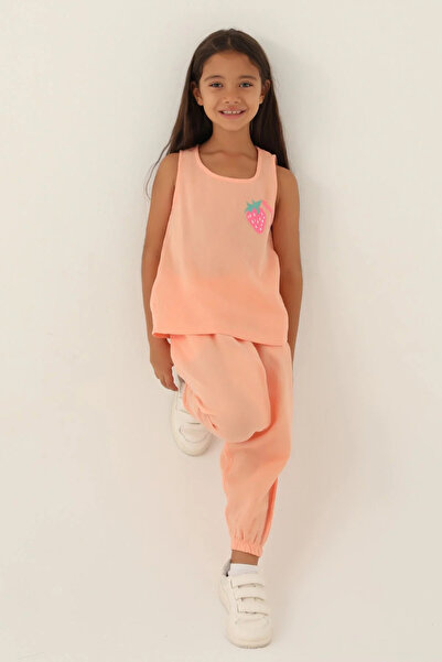 Rolypoly Girl's double set - salmon