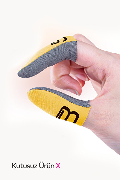 Bhave Kutusuz Hybrid Parmaklık-1 Çift-turuncu-pubg Parmak Eldiveni- Ter Geçir...