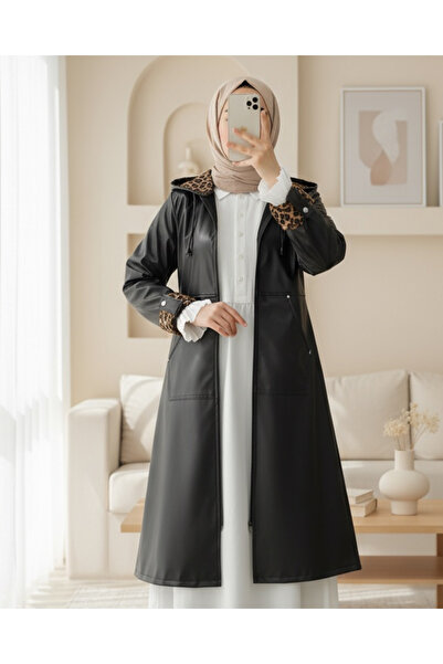 Modamorfo Шкіряна сумка на блискавці з відкидним рукавом - чорна