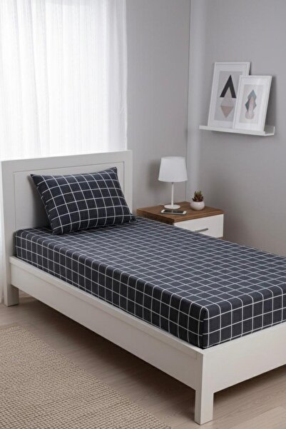 üntaş Life Smoked Single Elastic Sheet +1 Pillow Case Einikarofümeçrşftk