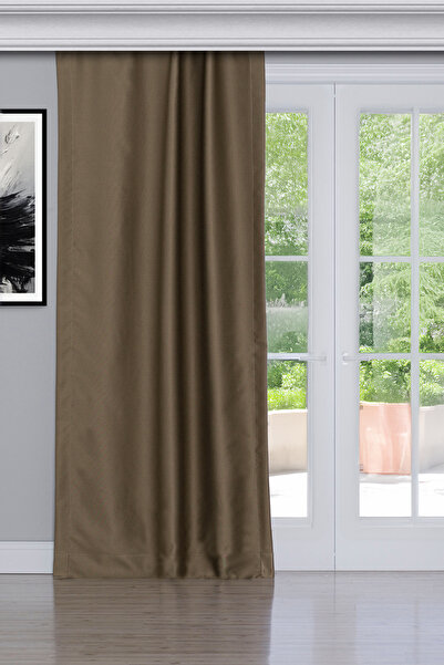 Gauze Fabric Design Cortina cu caracteristică de oprire a luminii galben bej