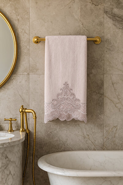 Çeyiz Bahçesi Prosop din catifea pudra Neva 50&90