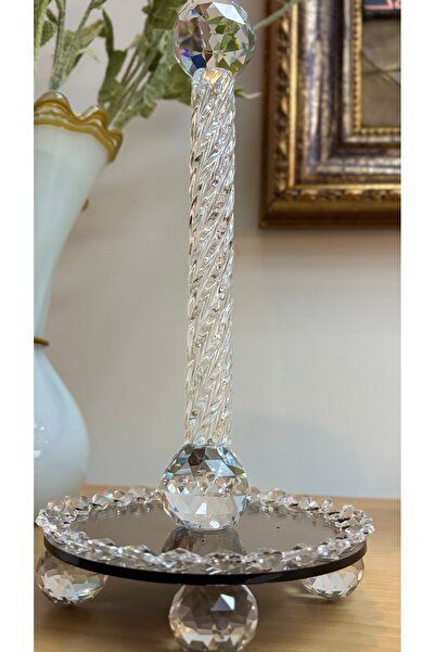 Kiri Dekoratif Kristal Cam Havluluk(Peçetelik) Gold