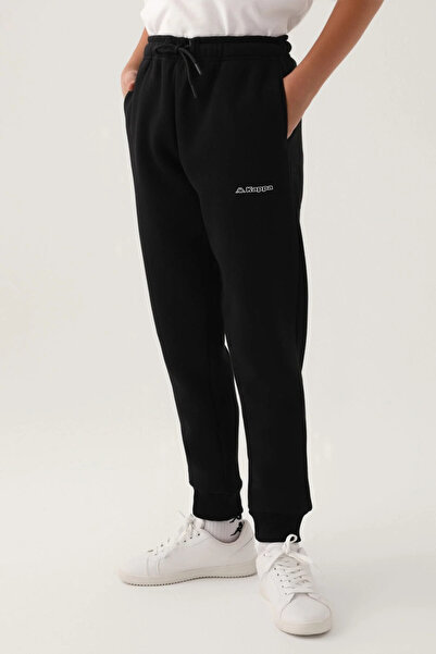 Kappa Black Waist Lace-up Pocket Boys' Sweatpants