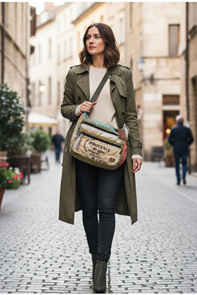 Old Cotton Quality Vintage Antique Casual Travel School Messenger Bag 28 cm X 26 cm