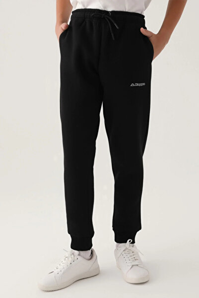 Kappa Black Waist Lace-up Pocket Boys' Sweatpants