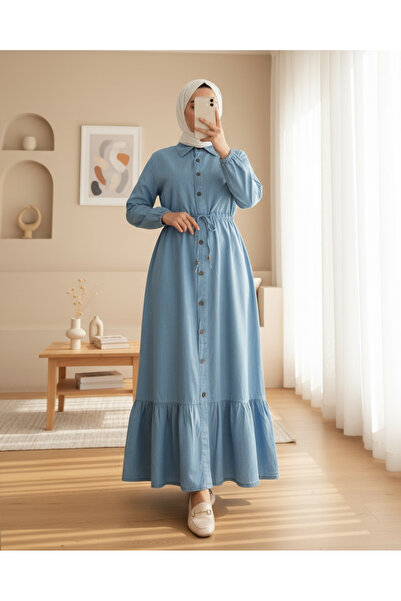 Modamorfo Džínové šaty Boydandan s dvojitou kapsou