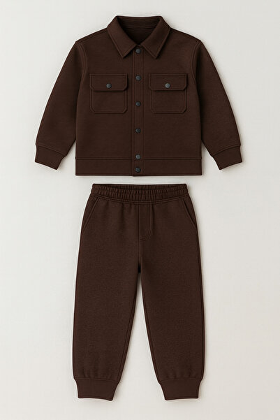 TORYUM TEKSTİL 3Rd Children's Suit 3Rd Thread Cotton Winter Fabric High Gramage Thick