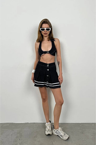 GENCULUS JANES Polo Neck Tiny Crop