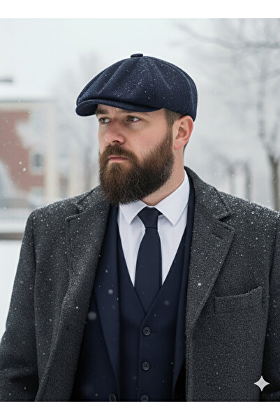 Etoile Studio قبعة صوفية إنجليزية للرجال مكونة من 8 قطع - موديل كلاسيكي وأنيق...