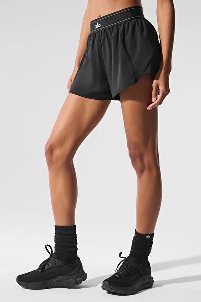 HepsitrentStore Black Elastic Waist Short Skirt