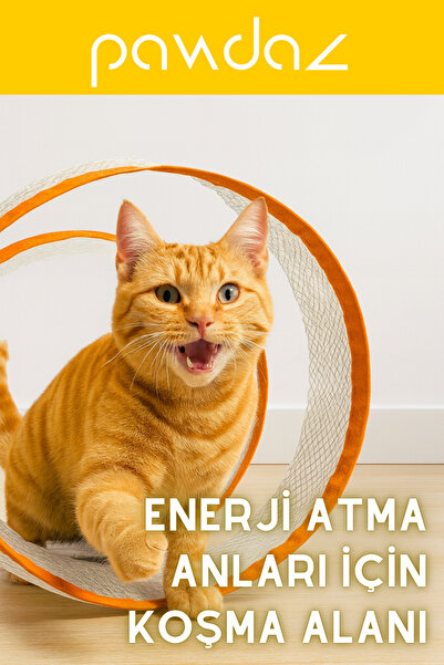 pawdaz 110 cm Outdoor Spiral Cat Play Tunnel - Quick to Set up and Easy to Clean