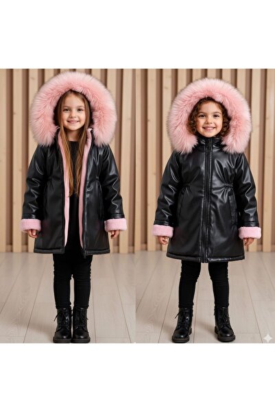 KOKOŞ BEBEK Leather Girl's Coat 4/13 Years Old