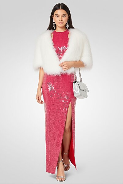 Missoni Women Sequins Maxi Party Dress, Red
