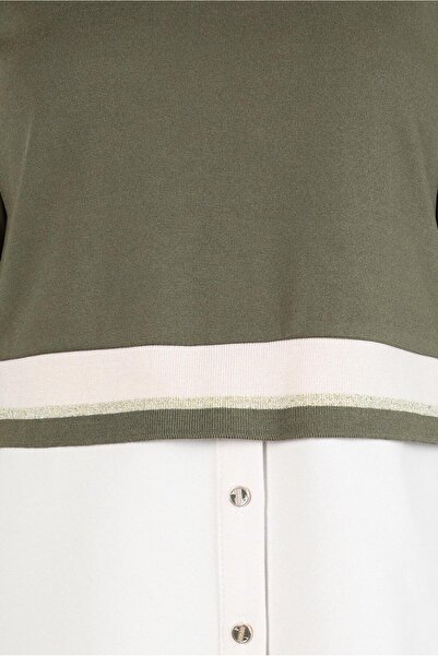 Alvina SHIRT GARNISHED SKIRT SUIT 44301