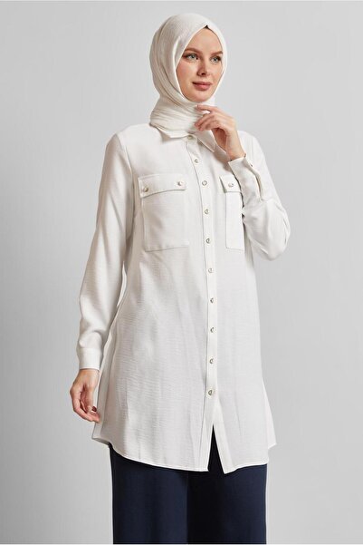 Alvina Shirt Collar Tunic 44815