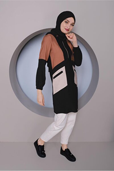 Alvina 41377 Model Color Block Tunic