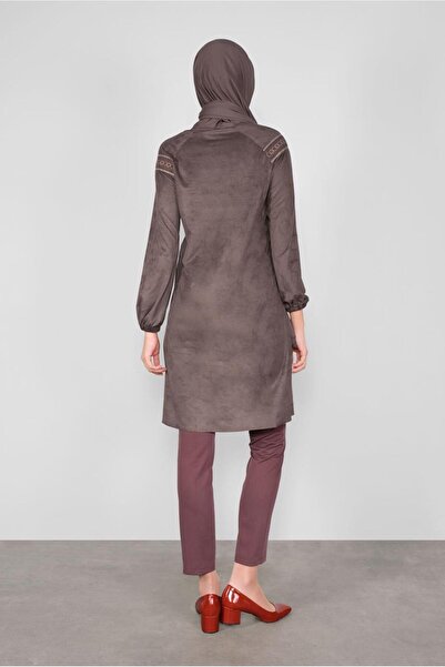 Alvina Lace-Up Collar Tunic 40263