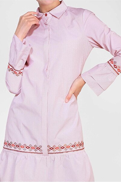 Alvina Square Patterned Embroidered Tunic 4368