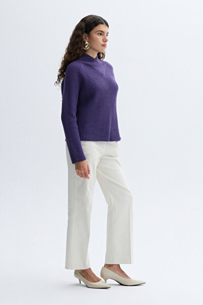 Mudo Double Collar Wool Blend Sweater