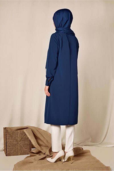 TRENDTESETTÜR ΓΥΝΑΙΚΕΙΟ ΜΠΛΕ ΣΚΟΥΡΟ (A.ΜΠΛΕ ΣΚΟΥΡΟ) ΑΣΥΜΜΕΤΡΙΚΟ ΚΟΛΙΕ ΜΕ ΚΟΛΙΕ ΤΟΥΝΙΚ T 4862