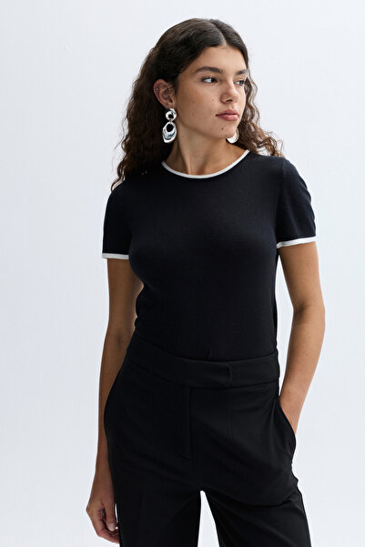 Mudo Crew Neck Short Sleeve Knit T-Shirt