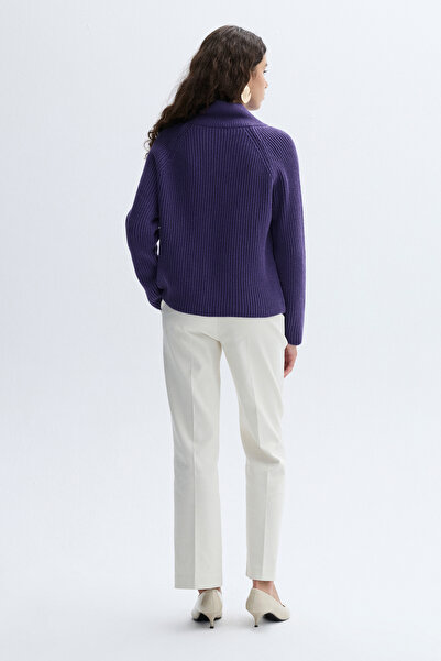 Mudo Double Collar Wool Blend Sweater