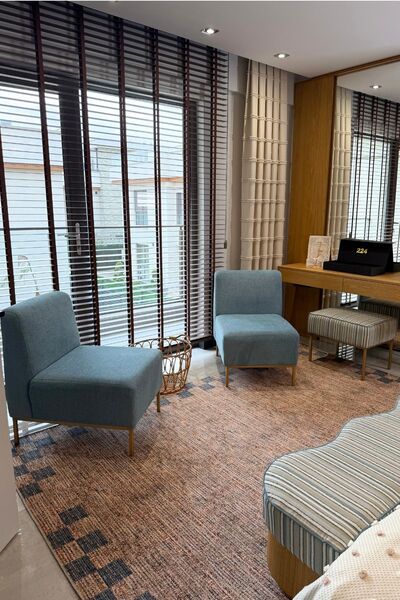 Cool Halı Private Turuncu Eskitme Vintage Halı Dama Desen Dokuma Şönil Halı Yıkanabilir Modern Salon Halısı