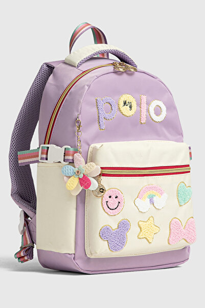 By Hakan My Polo 2055 Three-Piece Set Girls' Primary School Middle School Bag Backpack School Bag Multi-Compartment Ortho