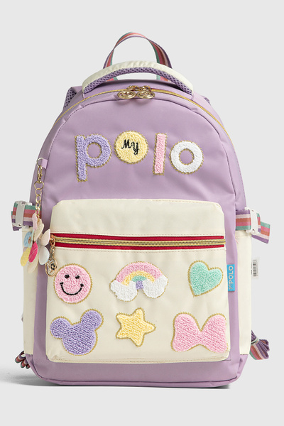 By Hakan My Polo 2055 Three-Piece Set Girls' Primary School Middle School Bag Backpack School Bag Multi-Compartment Ortho