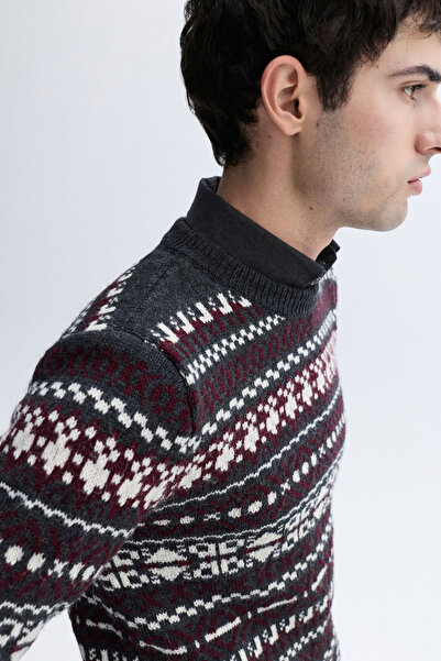 Mudo Jacquard Cycling Collar Sweater