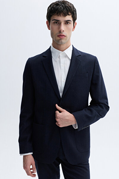 Mudo Wool Blend Striped Blazer Jacket